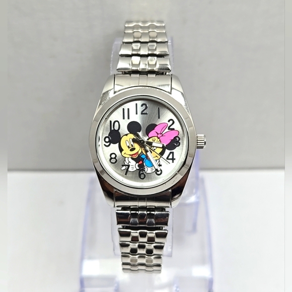 Disney MCK804 Mickey Minnie Mouse Watch New Battery Vintage 90s Collectible - Picture 1 of 10